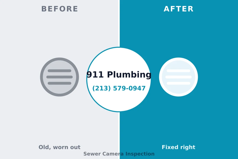 Before and after: plumbing repair Campton Hills, IL